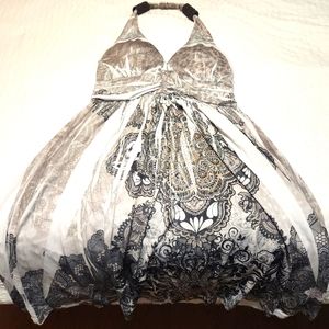 Summer Cute Ladies halter top dress. Sz Small